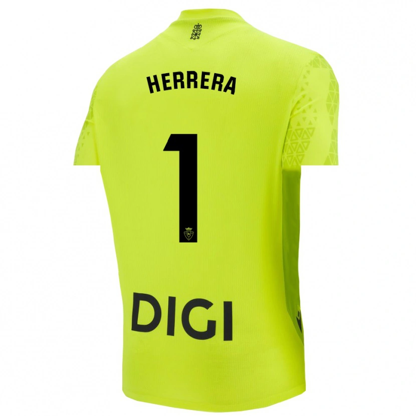 Danxen Dames Sergio Herrera #1 Fluorescerend Groen Keepersshirt 2025/26 T-Shirt België