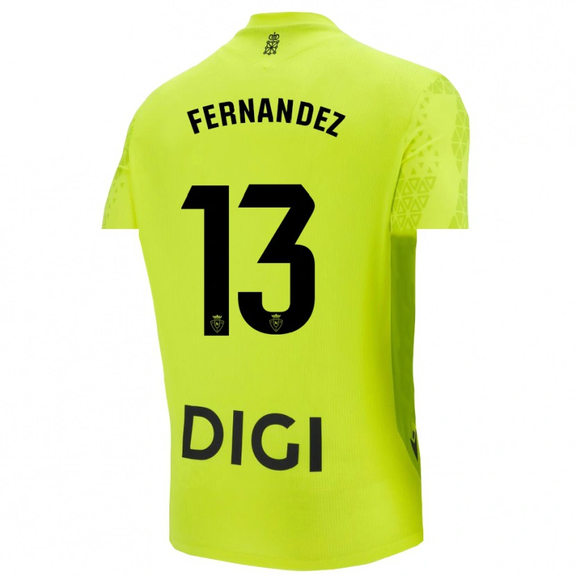 Danxen Dames Aitor Fernández #13 Fluorescerend Groen Keepersshirt 2025/26 T-Shirt België