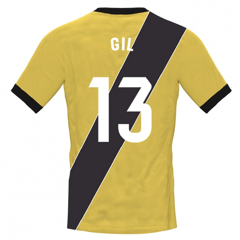 Danxen Dames Juanpe Gil #13 Geel Zwart Keepersshirt 2025/26 T-Shirt België