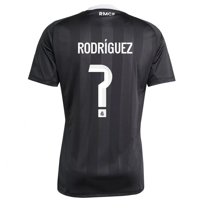 Danxen Dames Álvaro Rodríguez #0 Zwart Wit Keepersshirt 2025/26 T-Shirt België