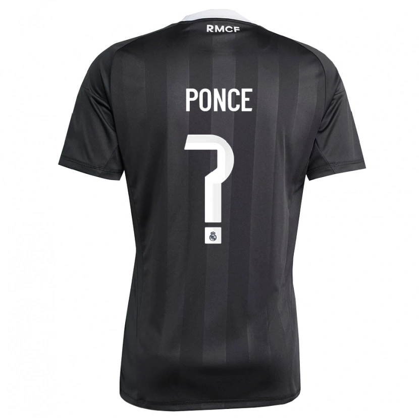 Danxen Dames Guille Ponce #0 Zwart Wit Keepersshirt 2025/26 T-Shirt België