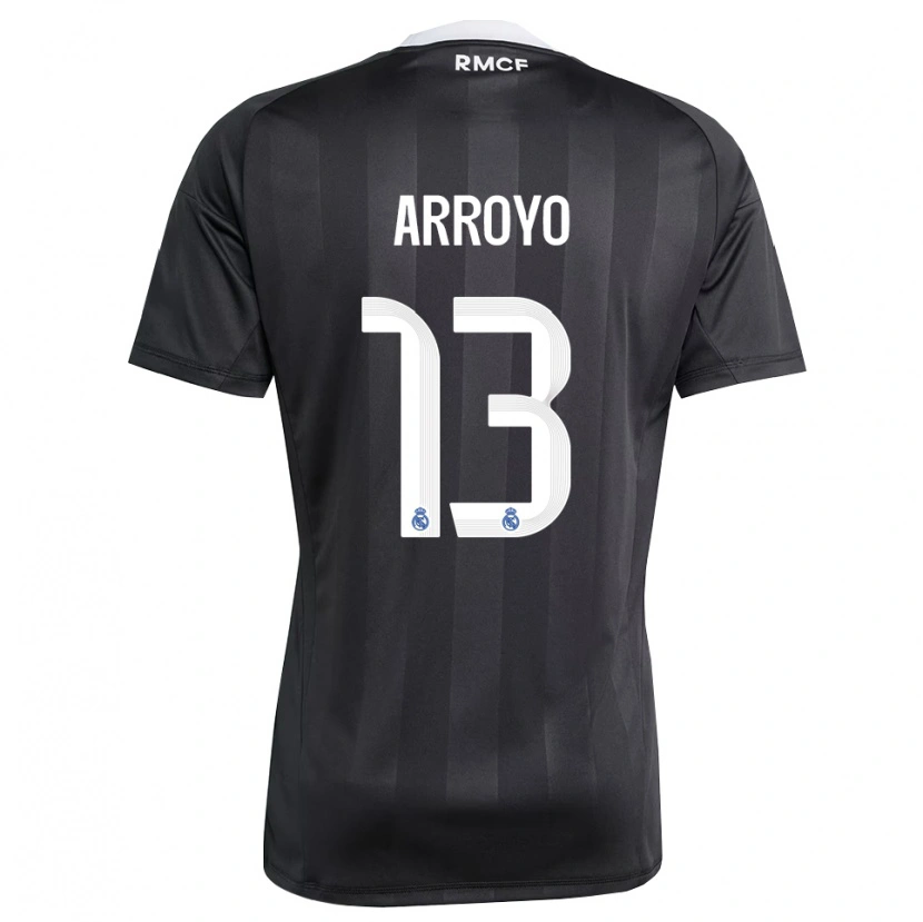 Danxen Dames Diego Arroyo #13 Zwart Wit Keepersshirt 2025/26 T-Shirt België