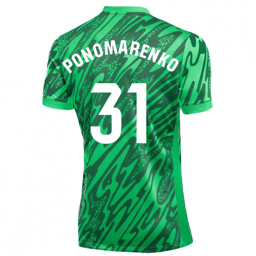 Danxen Dames Borys Ponomarenko #31 Donkergroen Wit Keepersshirt 2025/26 T-Shirt België