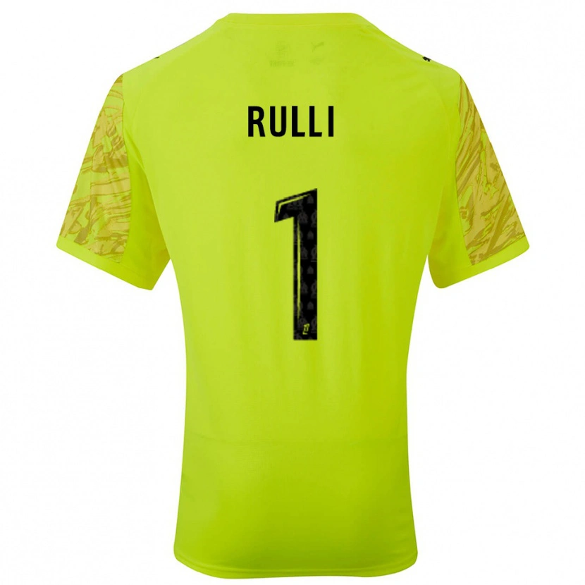 Danxen Dames Gerónimo Rulli #1 Fluorescerend Groen Zwart Keepersshirt 2025/26 T-Shirt België