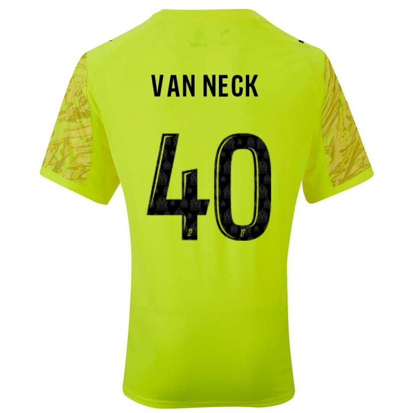 Danxen Dames Jelle Van Neck #40 Fluorescerend Groen Zwart Keepersshirt 2025/26 T-Shirt België
