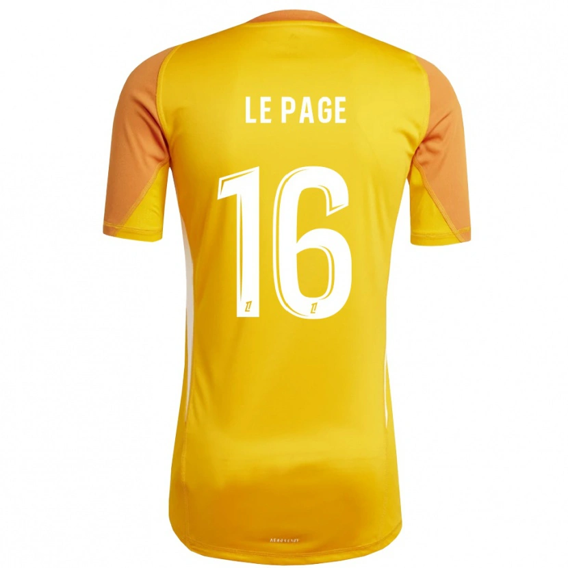 Danxen Dames Manon Le Page #16 Oranje Wit Keepersshirt 2025/26 T-Shirt België