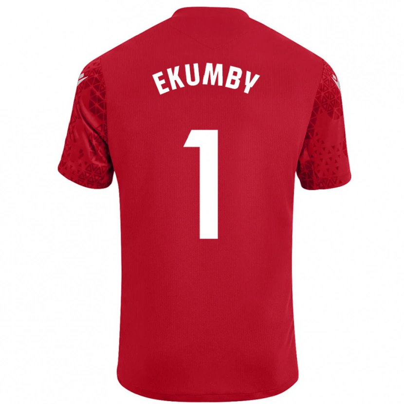Danxen Dames Ekumby #1 Rood Wit Keepersshirt 2025/26 T-Shirt België