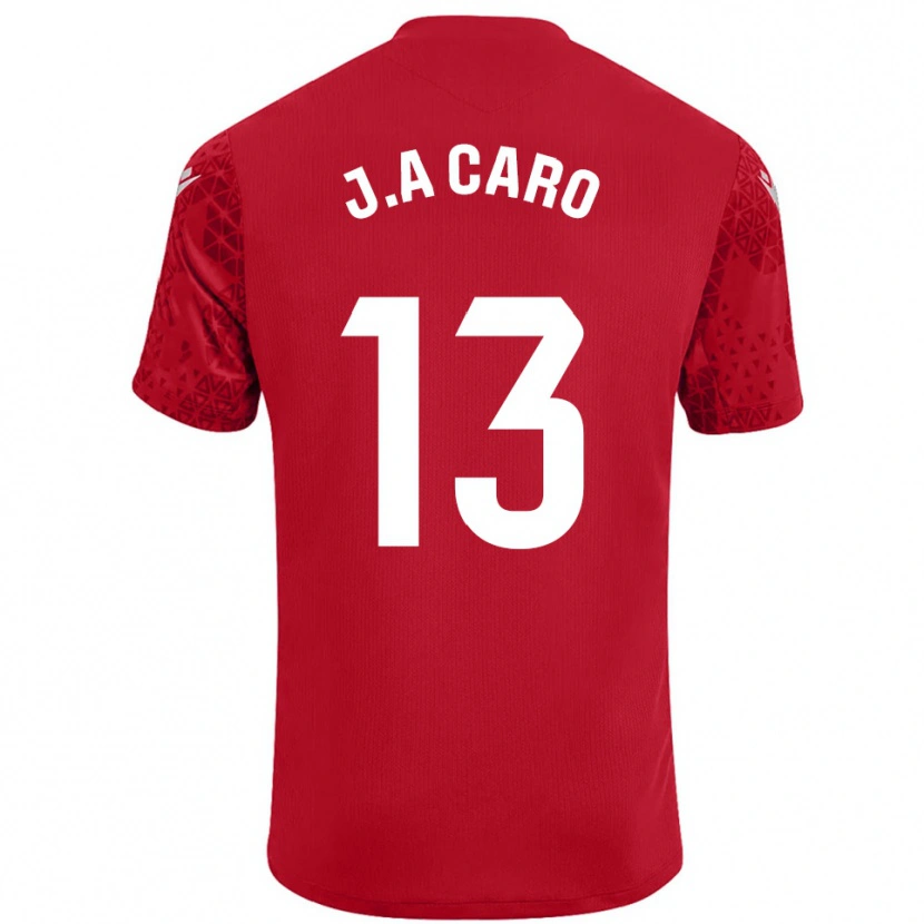 Danxen Dames José Antonio Caro #13 Rood Wit Keepersshirt 2025/26 T-Shirt België