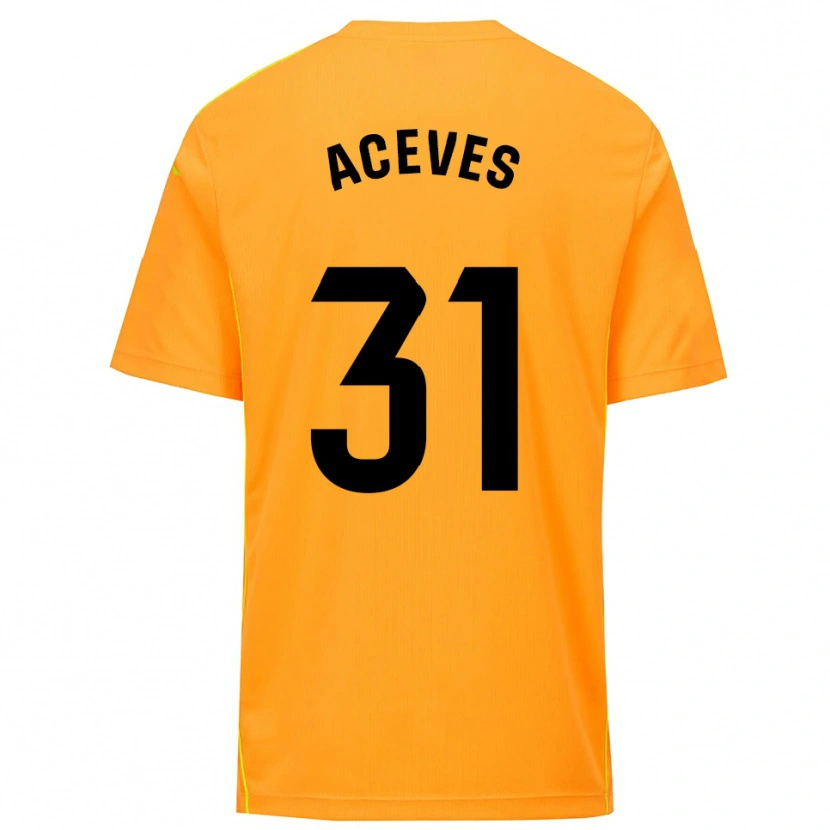Danxen Dames Álvaro Aceves #31 Oranje Zwart Keepersshirt 2025/26 T-Shirt België