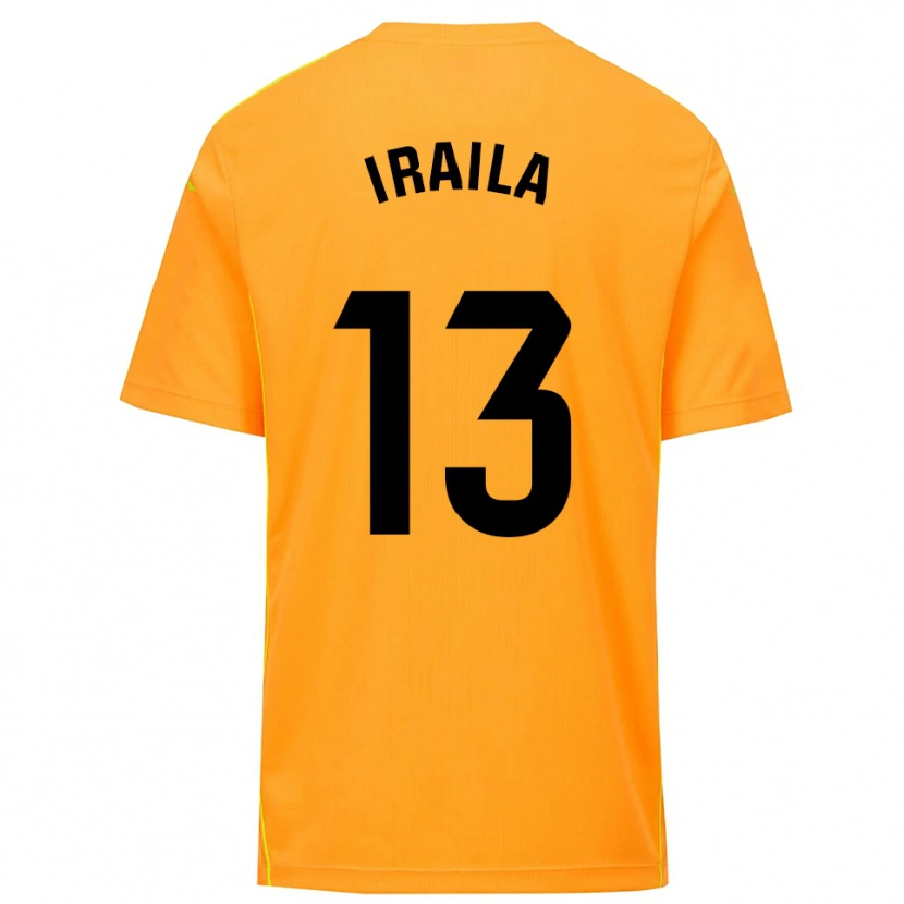 Danxen Dames Iraila Rivera Simón #13 Oranje Zwart Keepersshirt 2025/26 T-Shirt België