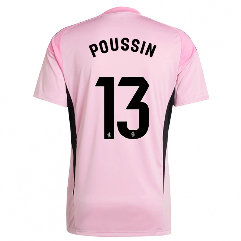 Danxen Dames Gaëtan Poussin #13 Licht Roze Zwart Keepersshirt 2025/26 T-Shirt België