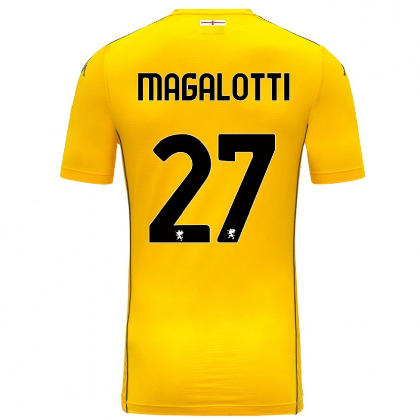 Danxen Dames Gabriele Magalotti #27 Donker Geel Zwart Keepersshirt 2025/26 T-Shirt België