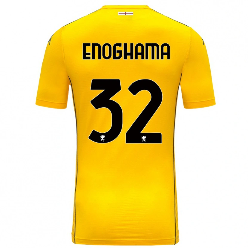 Danxen Dames Isaac Enoghama #32 Donker Geel Zwart Keepersshirt 2025/26 T-Shirt België