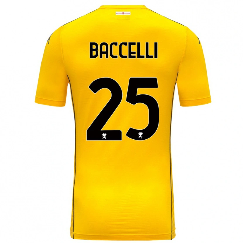 Danxen Dames Pietro Baccelli #25 Donker Geel Zwart Keepersshirt 2025/26 T-Shirt België