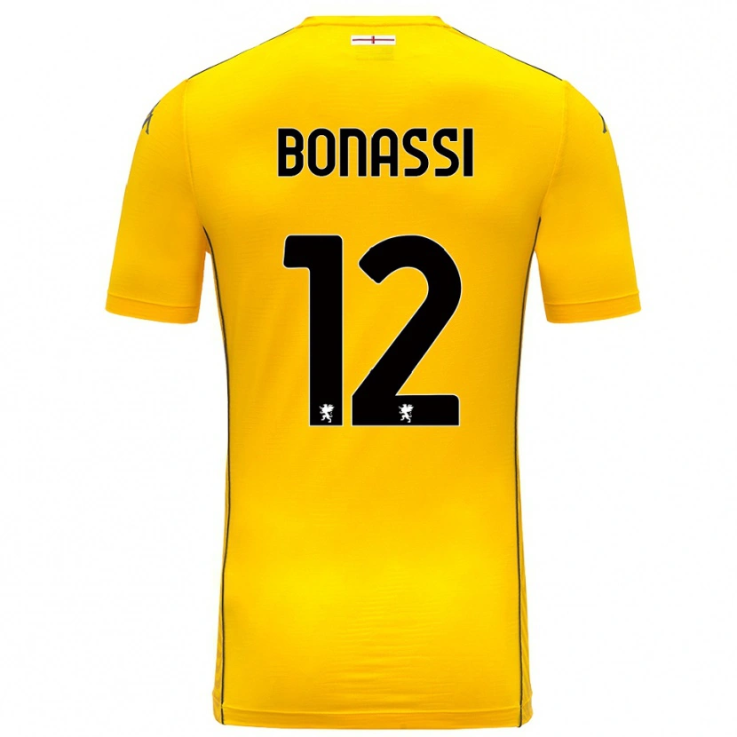 Danxen Dames Lorenzo Bonassi #12 Donker Geel Zwart Keepersshirt 2025/26 T-Shirt België