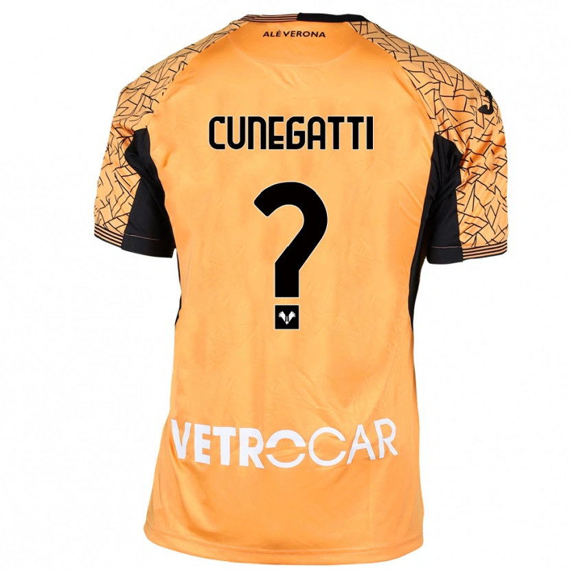 Danxen Dames Andrea Cunegatti #0 Oranje Zwart Wit Keepersshirt 2025/26 T-Shirt België
