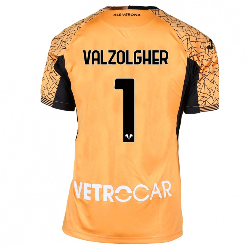 Danxen Dames Chiara Valzolgher #1 Oranje Zwart Wit Keepersshirt 2025/26 T-Shirt België