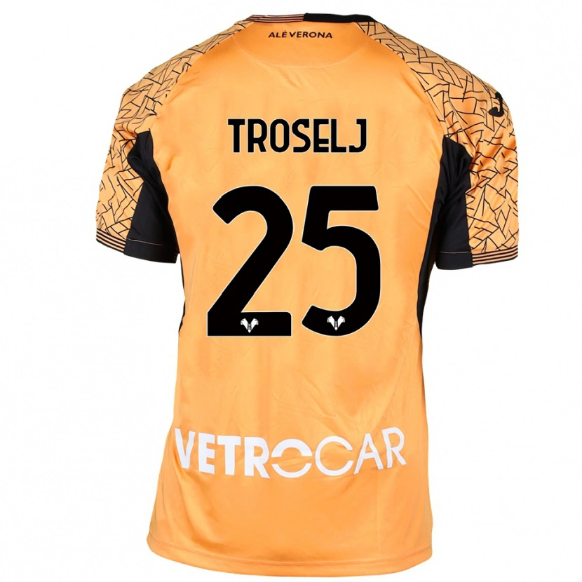 Danxen Dames Ethan Troselj #25 Oranje Zwart Wit Keepersshirt 2025/26 T-Shirt België