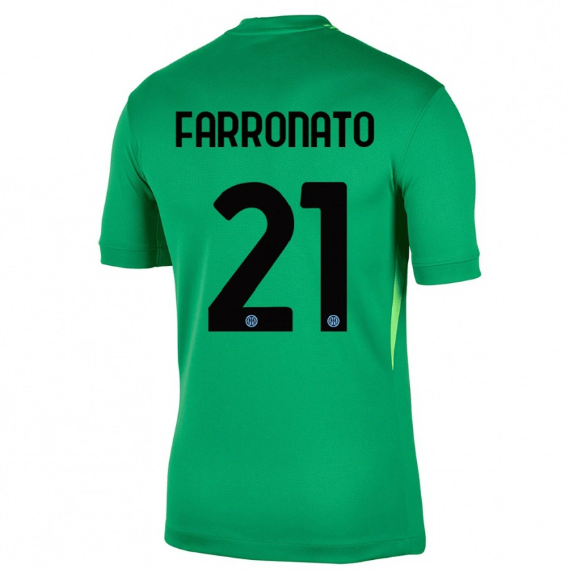 Danxen Dames Matteo Farronato #21 Licht Groen Zwart Keepersshirt 2025/26 T-Shirt België