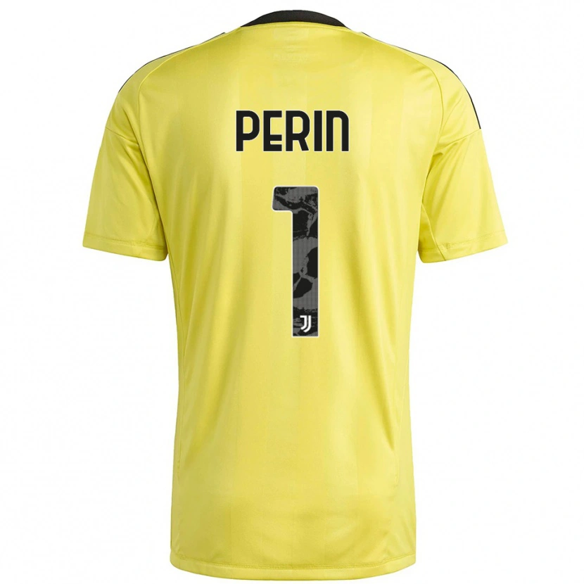 Danxen Dames Mattia Perin #1 Geel Wit Keepersshirt 2025/26 T-Shirt België
