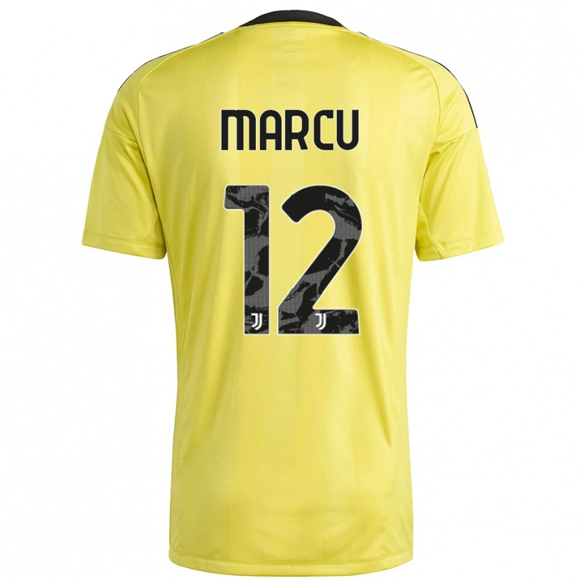 Danxen Dames Alessio Marcu #12 Geel Wit Keepersshirt 2025/26 T-Shirt België