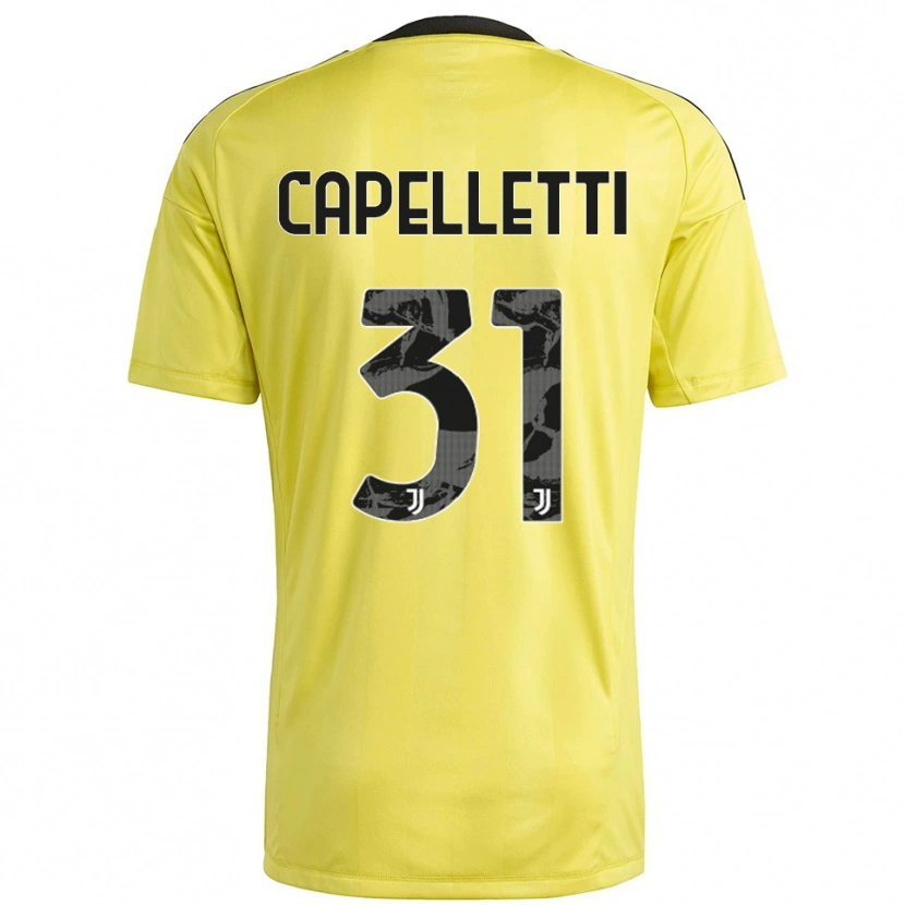 Danxen Dames Alessia Capelletti #31 Geel Wit Keepersshirt 2025/26 T-Shirt België