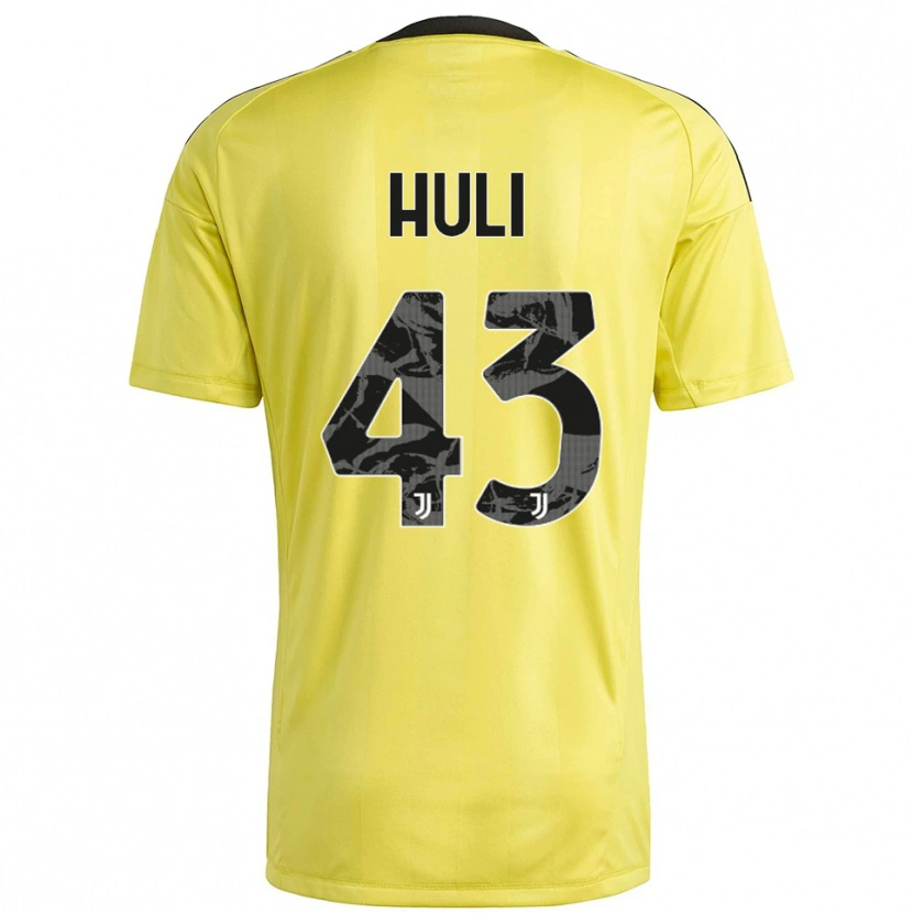 Danxen Dames Raffaele Huli #43 Geel Wit Keepersshirt 2025/26 T-Shirt België