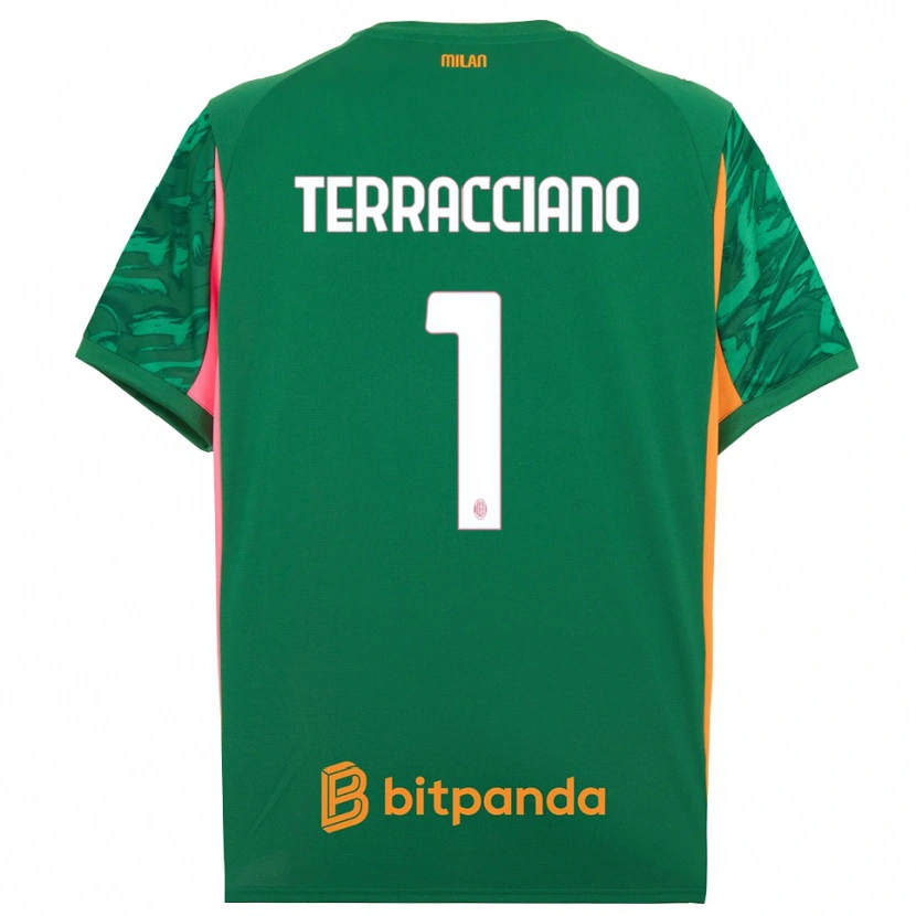 Danxen Dames Pietro Terracciano #1 Groen Oranje Roze Keepersshirt 2025/26 T-Shirt België
