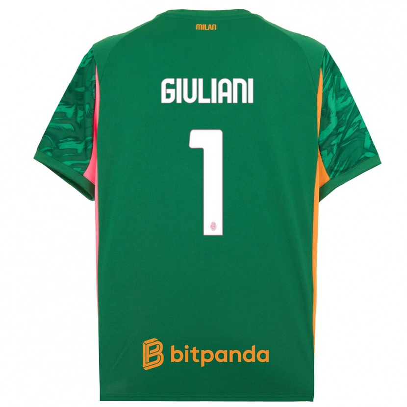 Danxen Dames Laura Giuliani #1 Groen Oranje Roze Keepersshirt 2025/26 T-Shirt België