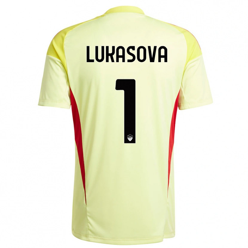 Danxen Dames Olivie Lukášová #1 Licht Geel Oranje Keepersshirt 2025/26 T-Shirt België
