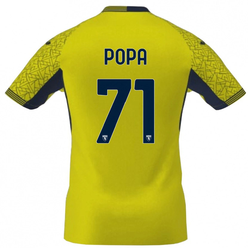Danxen Dames Mihai Popa #71 Geel Zwart Keepersshirt 2025/26 T-Shirt België
