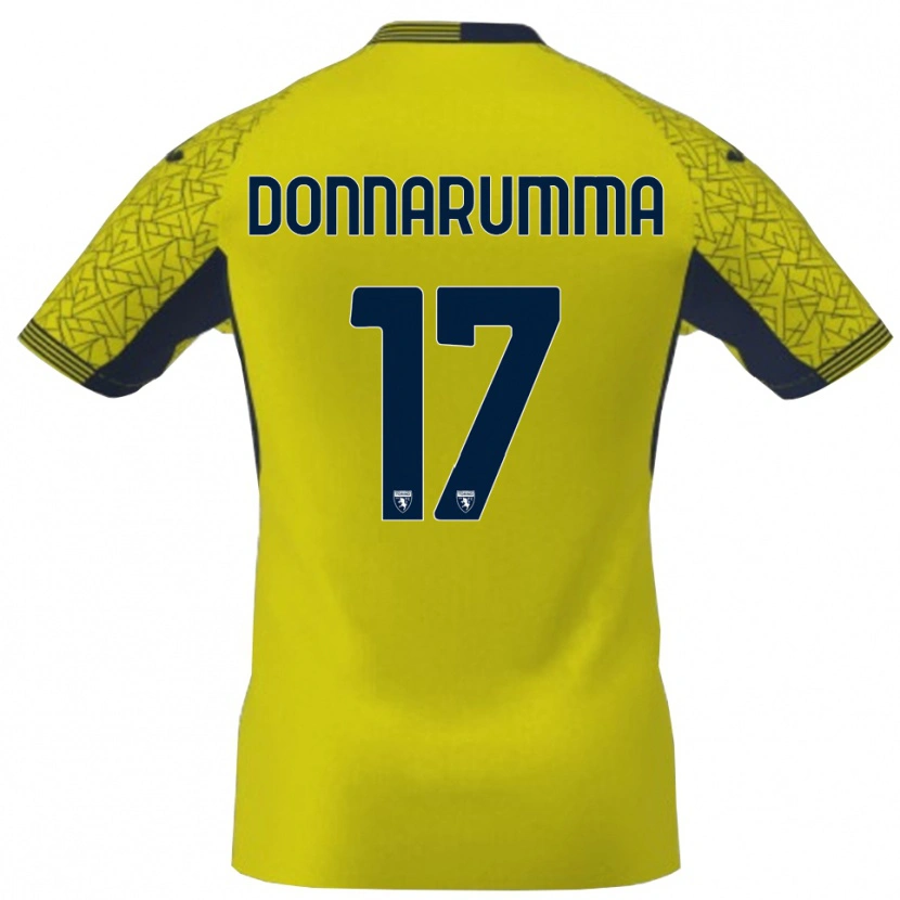 Danxen Dames Antonio Donnarumma #17 Geel Zwart Keepersshirt 2025/26 T-Shirt België