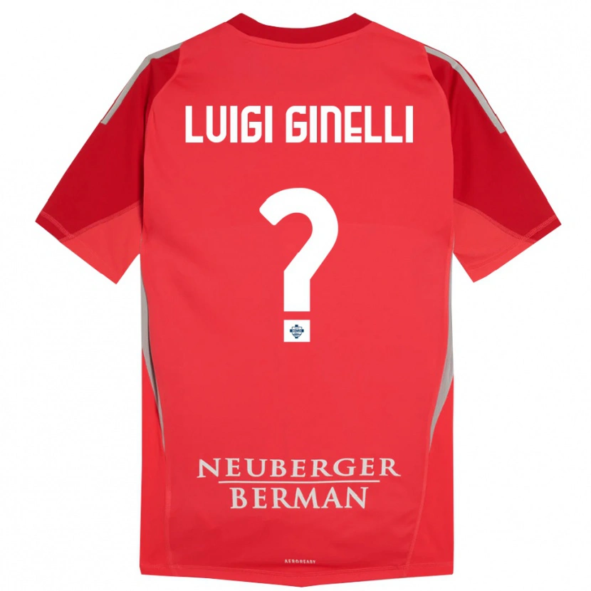 Danxen Dames Lorenzo Luigi Ginelli #0 Rood Grijs Keepersshirt 2025/26 T-Shirt België