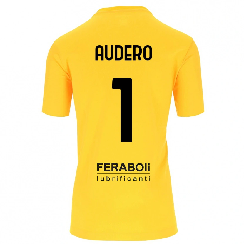 Danxen Dames Emil Audero #1 Geel Zwart Keepersshirt 2025/26 T-Shirt België