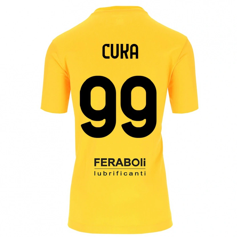 Danxen Dames Samuel Cuka #99 Geel Zwart Keepersshirt 2025/26 T-Shirt België
