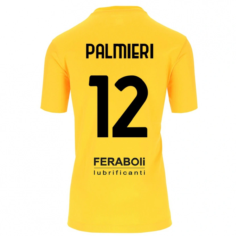 Danxen Dames Cristian Palmieri #12 Geel Zwart Keepersshirt 2025/26 T-Shirt België