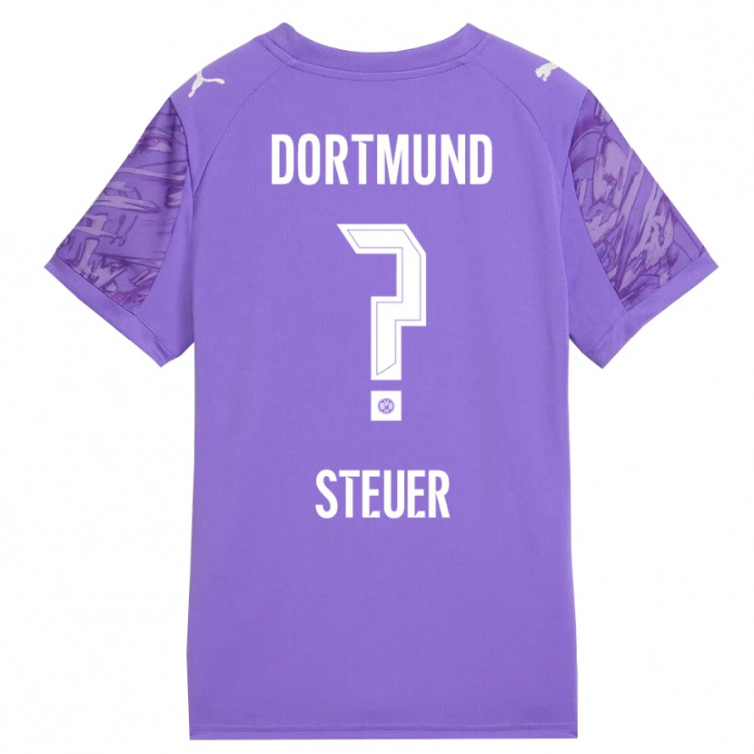 Danxen Dames Etienne Steuer #0 Lila Wit Keepersshirt 2025/26 T-Shirt België