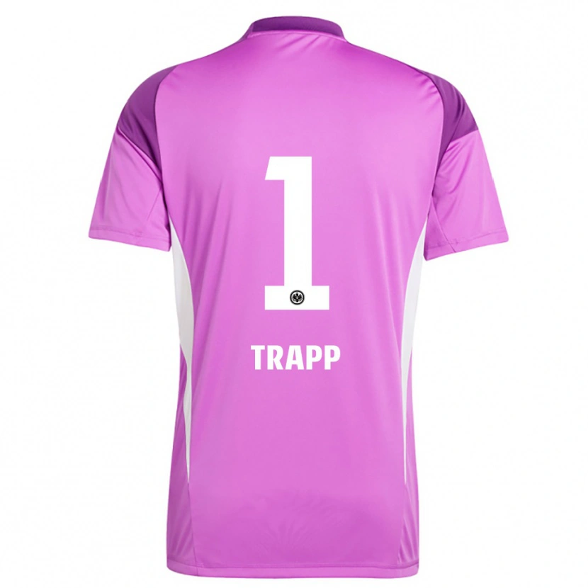Danxen Dames Kevin Trapp #1 Lila Wit Keepersshirt 2025/26 T-Shirt België