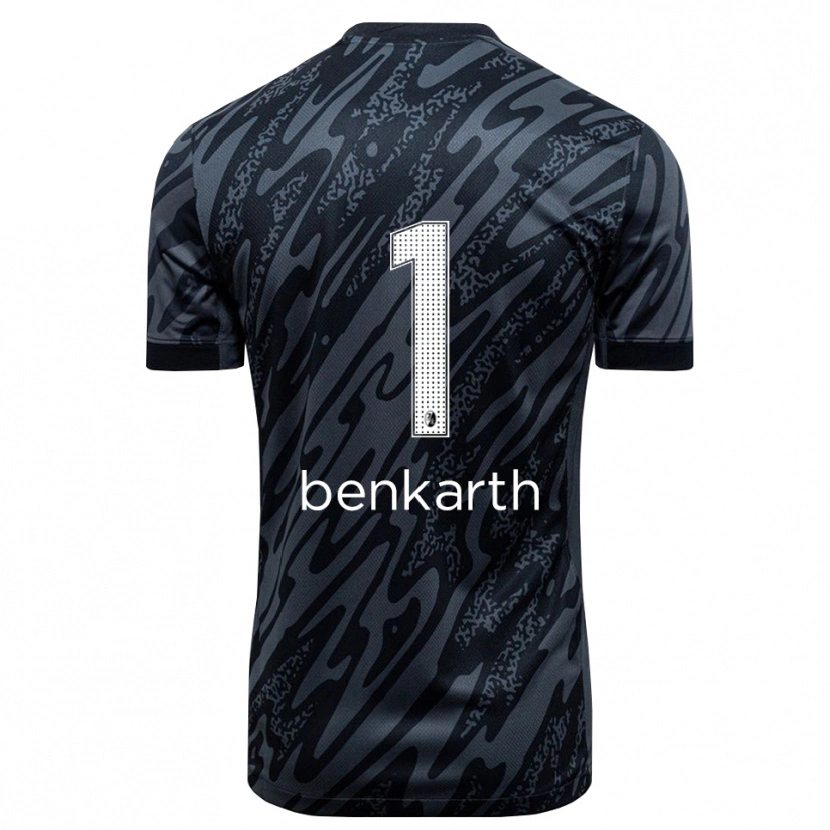 Danxen Dames Laura Benkarth #1 Zwart Wit Keepersshirt 2025/26 T-Shirt België