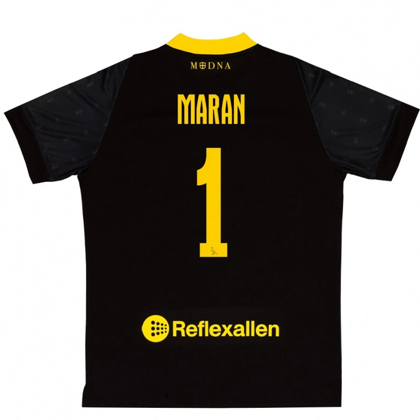 Danxen Dames Andrea Maran #1 Zwart Geel Keepersshirt 2025/26 T-Shirt België