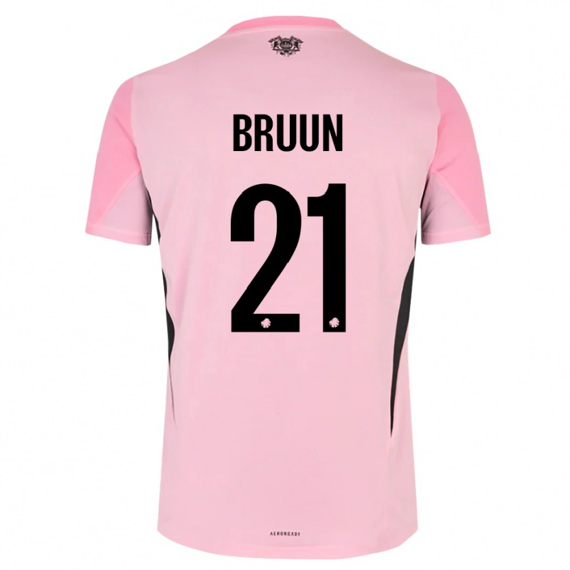 Danxen Dames Alfred Bruun #21 Roze Zwart Keepersshirt 2025/26 T-Shirt België