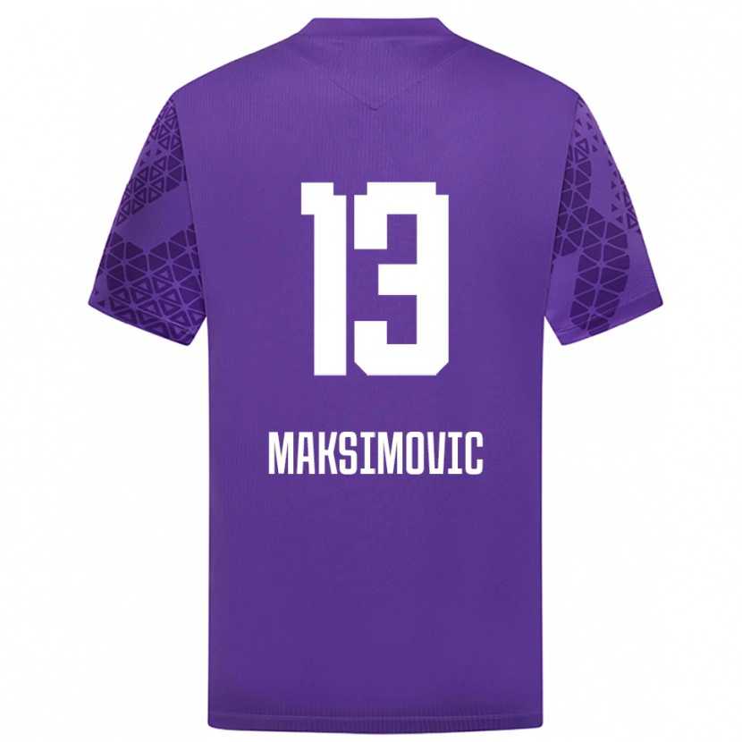 Danxen Dames Filip Maksimovic #13 Indigo Wit Keepersshirt 2025/26 T-Shirt België