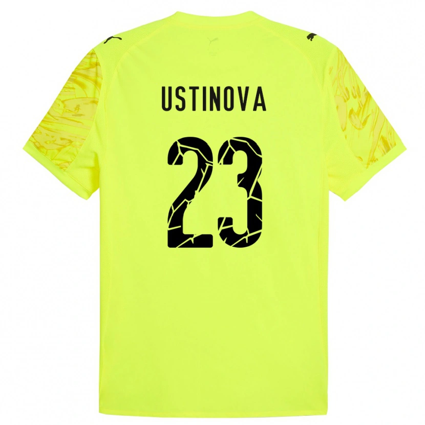 Danxen Dames Liudmyla Ustinova #23 Groen Geel Keepersshirt 2025/26 T-Shirt België