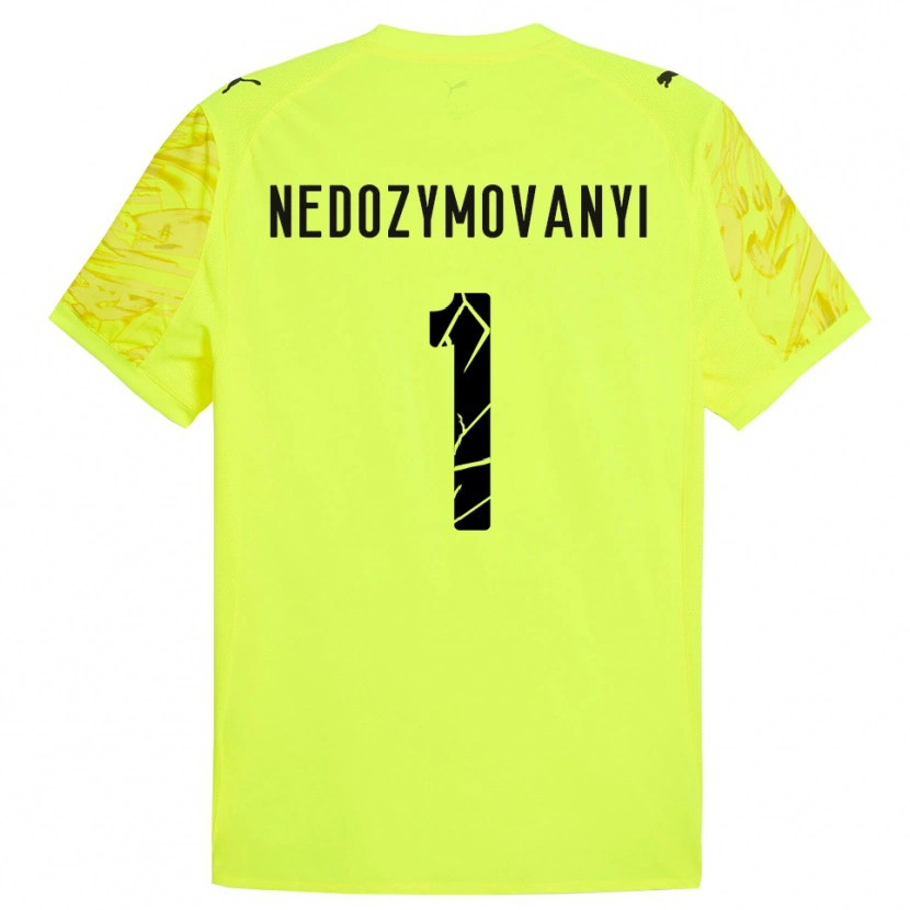 Danxen Dames Artem Nedozymovanyi #1 Groen Geel Keepersshirt 2025/26 T-Shirt België