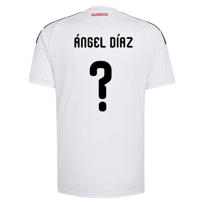 Danxen Kinderen Ángel Díaz #0 Wit Zwart Thuisshirt Thuistenue 2026/27 T-Shirt België