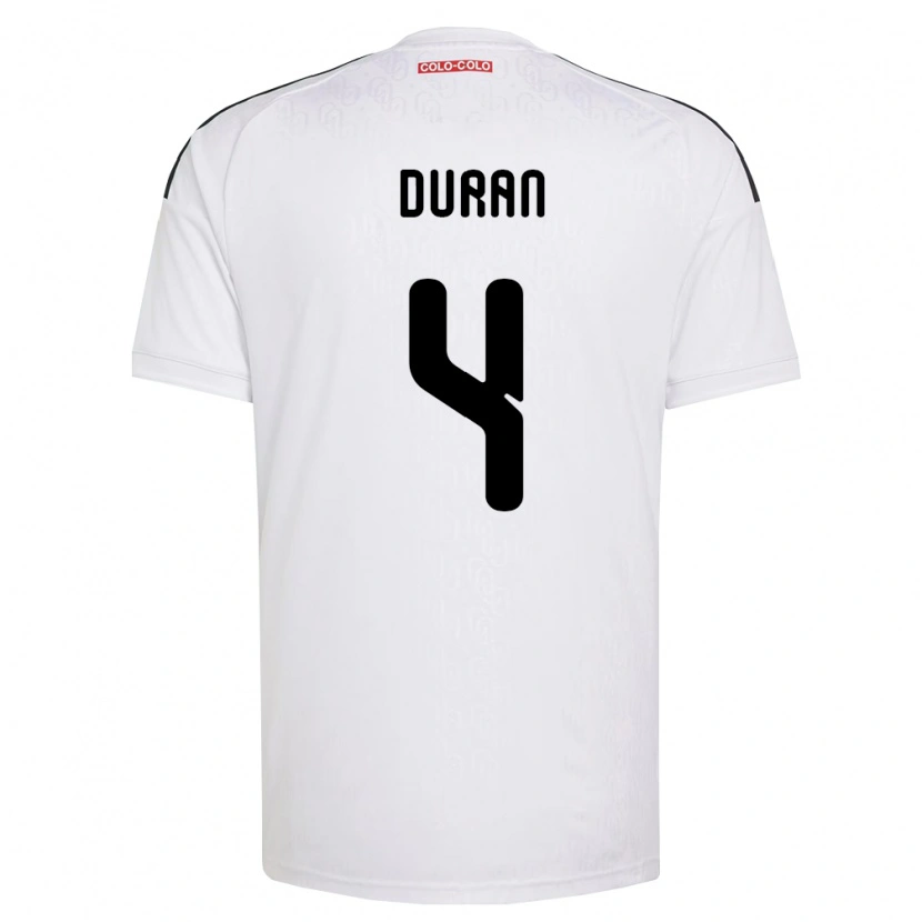 Danxen Kinderen Elisa Durán #4 Wit Zwart Thuisshirt Thuistenue 2026/27 T-Shirt België