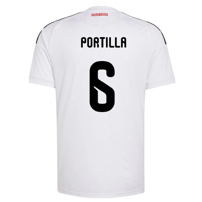 Danxen Kinderen Dylan Portilla #6 Wit Zwart Thuisshirt Thuistenue 2026/27 T-Shirt België