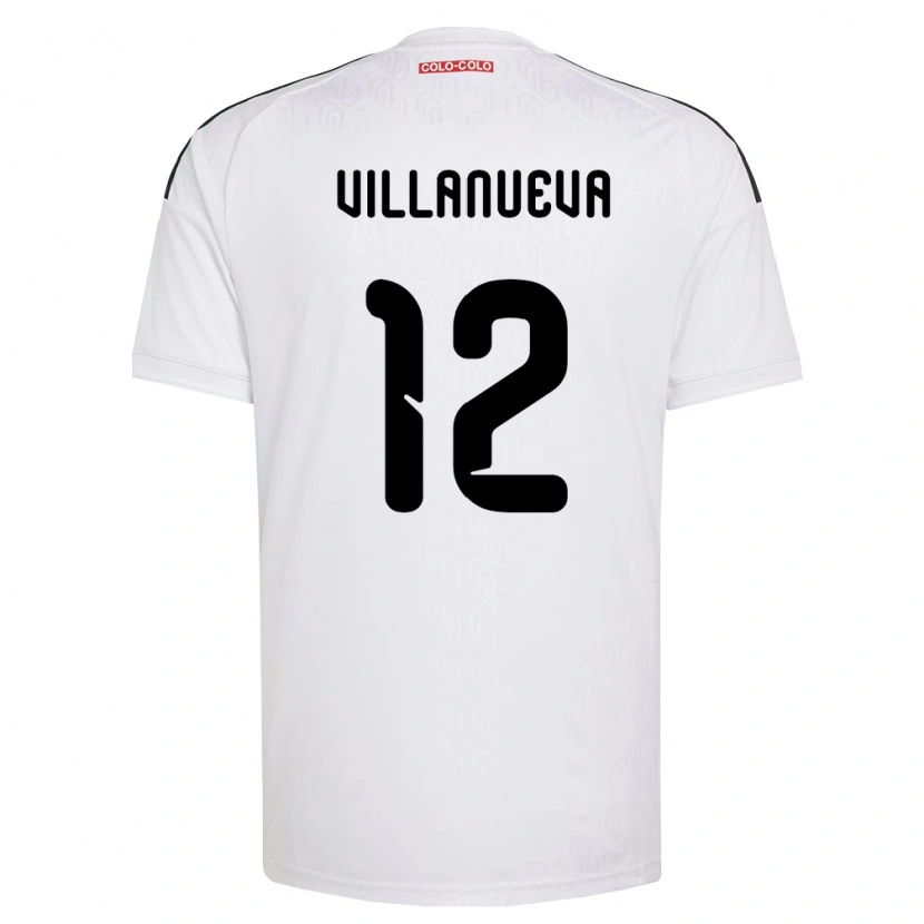 Danxen Kinderen Eduardo Villanueva #12 Wit Zwart Thuisshirt Thuistenue 2026/27 T-Shirt België