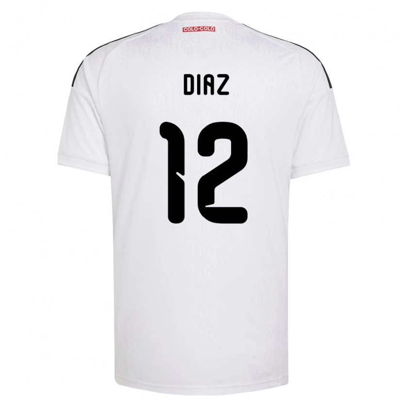 Danxen Kinderen Javiera Díaz #12 Wit Zwart Thuisshirt Thuistenue 2026/27 T-Shirt België