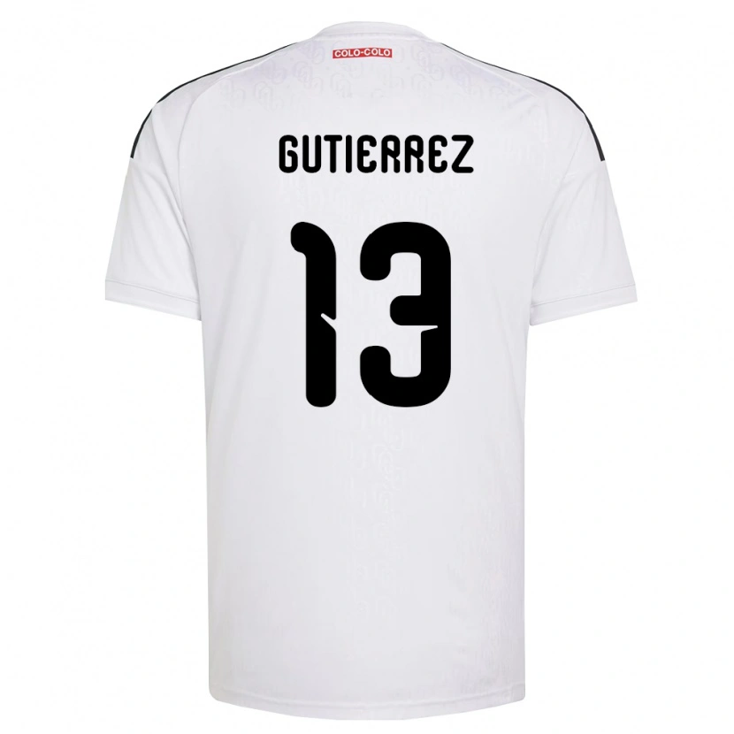 Danxen Kinderen Bruno Gutiérrez #13 Wit Zwart Thuisshirt Thuistenue 2026/27 T-Shirt België